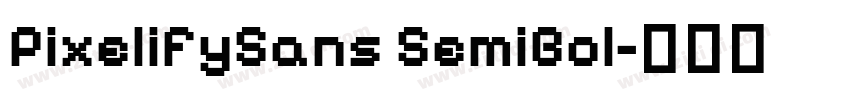 PixelifySans SemiBol字体转换 PixelifySans SemiBol字体转换